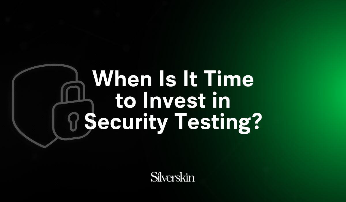 When is it time ton invest in security testing